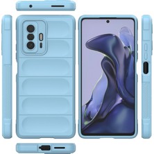 Xiaomi Mi 11T Pro Kılıf Arkası Bombeli Silikon Kapak - Sky Blue