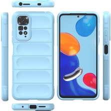 Xiaomi Redmi Note 11S Kılıf Arkası Bombeli Silikon Kapak - Sky Blue