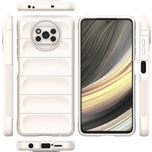 Xiaomi Poco X3 Pro Kılıf Arkası Bombeli Silikon Kapak - Krem