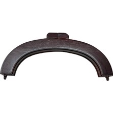 Elegantshop Bambu Oval Ahşap Çanta Bursu 20 cm MB12