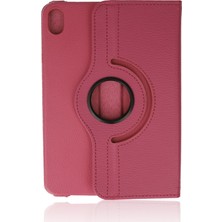 Denza Case Apple iPad Mini 6 Kılıf Standlı Dönebilen Deri Tablet Kapak - Pembe