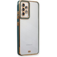 Denza Case Samsung Galaxy A23 4g Kılıf Kenarları Renkli Kamera Korumalı Kapak - Yeşil