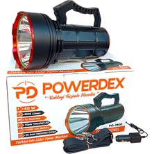 Powerdex PD-7800 40W 4000 Lümen Şarjlı El Feneri (Projektör)