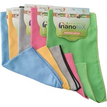 Nanotex Mikrofiber 5'li Baklava Desen Iz Bırakmaz Cam Bezi 40X40CM