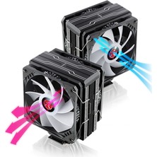 Raijintek Eleos 12 Duo Rbw 2X12CM A-Rgb Fanlı, 4 Adet Isı Borulu, Intel & Amd Uyumlu Yüksek Performans Argb Işlemci Soğutucu (0R10B00221)