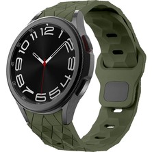 RedClick Galaxy Watch 4 5 6 Pro Redclick KRD-116 20MM Futbol Desenli Spor Tasarımlı Silikon Kordon