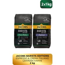 Jacobs Barista Çekirdek Kahve Avantajlı Paket 2 kg ( Crema Italiano 1kg + Espresso 1kg )