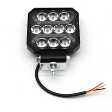 Dekohop Oto Çalışma Lambası 4 Inç 12-24V Drl Sarı 2 Mod Flash Traktör Tır Kamyon Tekne Projektör Sis Farı