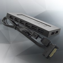 Raijintek Rjk 5V Argb-Pwm Fan Kontrolcü 8 Port Pwm + 8 Port Argb Bağlantı Noktası (0R40B00225)