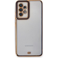 Denza Case Samsung Galaxy A23 4g Kılıf Kenarları Renkli Kamera Korumalı Kapak - Mavi