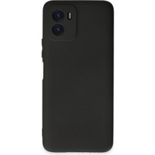 Denza Case Vivo Y15S Kılıf Soft Pürüzsüz Silikon Kılıf - Siyah