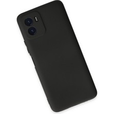 Denza Case Vivo Y15S Kılıf Soft Pürüzsüz Silikon Kılıf - Siyah