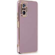 Denza Case Xiaomi Redmi Note 10 Pro Kılıf Parlak Kamera Çıkıntılı Silikon Kılıf - Mor