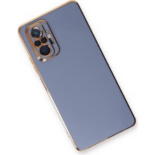 Denza Case Xiaomi Redmi Note 10 Pro Kılıf Parlak Kamera Çıkıntılı Silikon Kılıf - Mavi