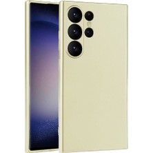 Galaxy S24 Ultra Kılıf Zore Premier Silikon Kapak-Gold