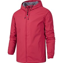 CBTX Erkek Uzun Kollu Kapşonlu Rüzgarlık Çabuk Kuruyan Ceket