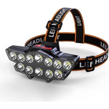 Mighty Şarjlı 12 LED Kafa Lambası  Işıldak Balıkçı Kamp Lambası