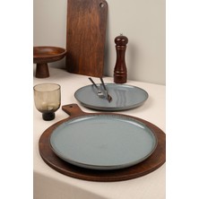 Kütahya Porselen Moderna 2 Parça 27 cm Düz Tabak Mavi