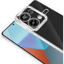 Xiaomi Redmi Note 13 Pro 4g Kılıf Kamera Korumalı Logo Gösteren Zore Omega Kapak-Siyah