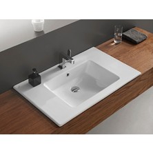 Turkuaz Etajerli Lavabo, Ibiza, 81X51 cm