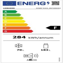 Lıebherr Icnsf 5103 F Enerji Sınıfı 253 lt  Dondurucu Özelliği No Frost Buzdolabı