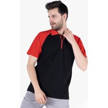 Owl Polo Yaka Fermuarlı T-Shirt