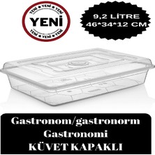 Deembro Gastronom/gastronorm Küvet Kapaklı Gastronomi Küveti Tekne 9,2 Lt Ekmek Pizza Pide Hamur Teknesi gastranom küvet gastronom küvet