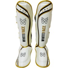 Whiteface Kickboks-Muay Thai Kaval Ayaküstü Koruyucu Pro (WTF307BG) (Beyaz-Gold)