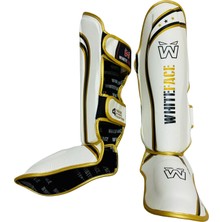 Whiteface Kickboks-Muay Thai Kaval Ayaküstü Koruyucu Pro (WTF307BG) (Beyaz-Gold)