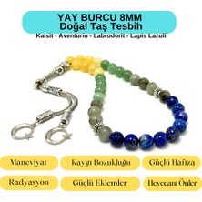 Yıldız Doğal Taş Sertifikalı Yay Burcu 8mm 33LÜK Doğal Taş Tesbih