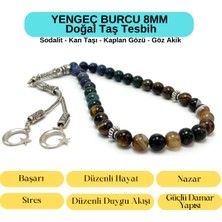 Yıldız Doğal Taş Sertifikalı Yengeç Burcu 8mm 33LÜK Doğal Taş Tesbih