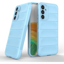 Denza Case Samsung Galaxy A24 Kılıf Arkası Bombeli Silikon Kapak - Sky Blue