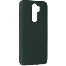 Denza Case Xiaomi Redmi Note 8 Pro Kılıf Içi Kadife Lansman Kapak - Koyu Yeşil