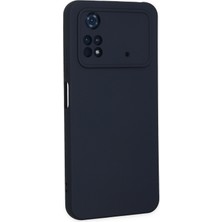 Denza Case Xiaomi Poco M4 Pro 4g Kılıf Içi Kadife Lansman Kapak - Lacivert