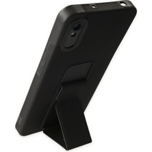 Denza Case Xiaomi Redmi 9A Kılıf Renkli Standlı Korumalı Kapak - Siyah