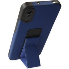 Denza Case Xiaomi Redmi 9A Kılıf Renkli Standlı Korumalı Kapak - Mavi