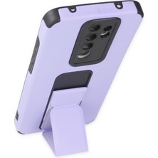 Denza Case Xiaomi Redmi Note 8 Pro Kılıf Renkli Standlı Korumalı Kapak - Lila