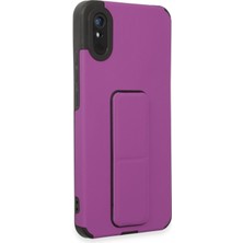 Denza Case Xiaomi Redmi 9A Kılıf Renkli Standlı Korumalı Kapak - Mor