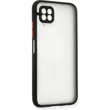 Denza Case Huawei P40 Lite Kılıf Kenarları Renkli Mat Kapak - Siyah