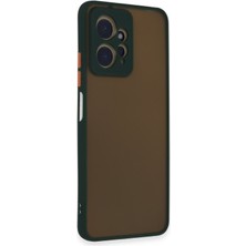 Denza Case Xiaomi Redmi Note 12 Kılıf Kenarları Renkli Mat Kapak - Yeşil