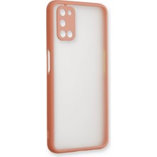 Denza Case Oppo A92 Kılıf Kenarları Renkli Mat Kapak - Pembe