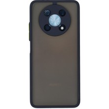 Denza Case Huawei Nova Y90 Kılıf Kenarları Renkli Mat Kapak - Lacivert