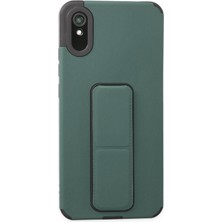 Denza Case Xiaomi Redmi 9A Kılıf Renkli Standlı Korumalı Kapak - Yeşil