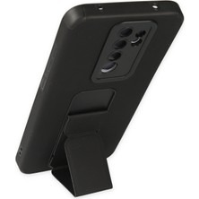 Denza Case Xiaomi Redmi Note 8 Pro Kılıf Renkli Standlı Korumalı Kapak - Siyah