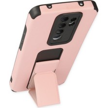 Denza Case Xiaomi Redmi Note 8 Pro Kılıf Renkli Standlı Korumalı Kapak - Pudra