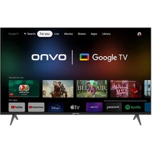 Onvo 65OVF9000UQ 65'' 165 Ekran Uydu Alıcılı 4K Ultra HD Smart QLED TV