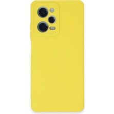 Denza Case Xiaomi Redmi Note 12 Pro 5g Kılıf Içi Kadife Lansman Kapak - Sarı