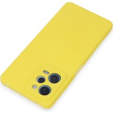 Denza Case Xiaomi Redmi Note 12 Pro 5g Kılıf Içi Kadife Lansman Kapak - Sarı