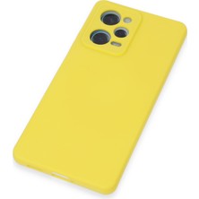 Denza Case Xiaomi Redmi Note 12 Pro 5g Kılıf Içi Kadife Lansman Kapak - Sarı