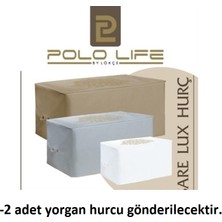 Polo Life 2 Adet Polo Life Kalın Sare Yorgan Hurcu Büyük Boy (74X46X46)